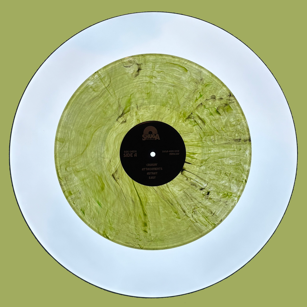 50k Check - Fifty Thousand Dollar Check (2024) - New LP Record 2026 Shuga Records Label Camo Splatter Vinyl - Chicago Indie Rock