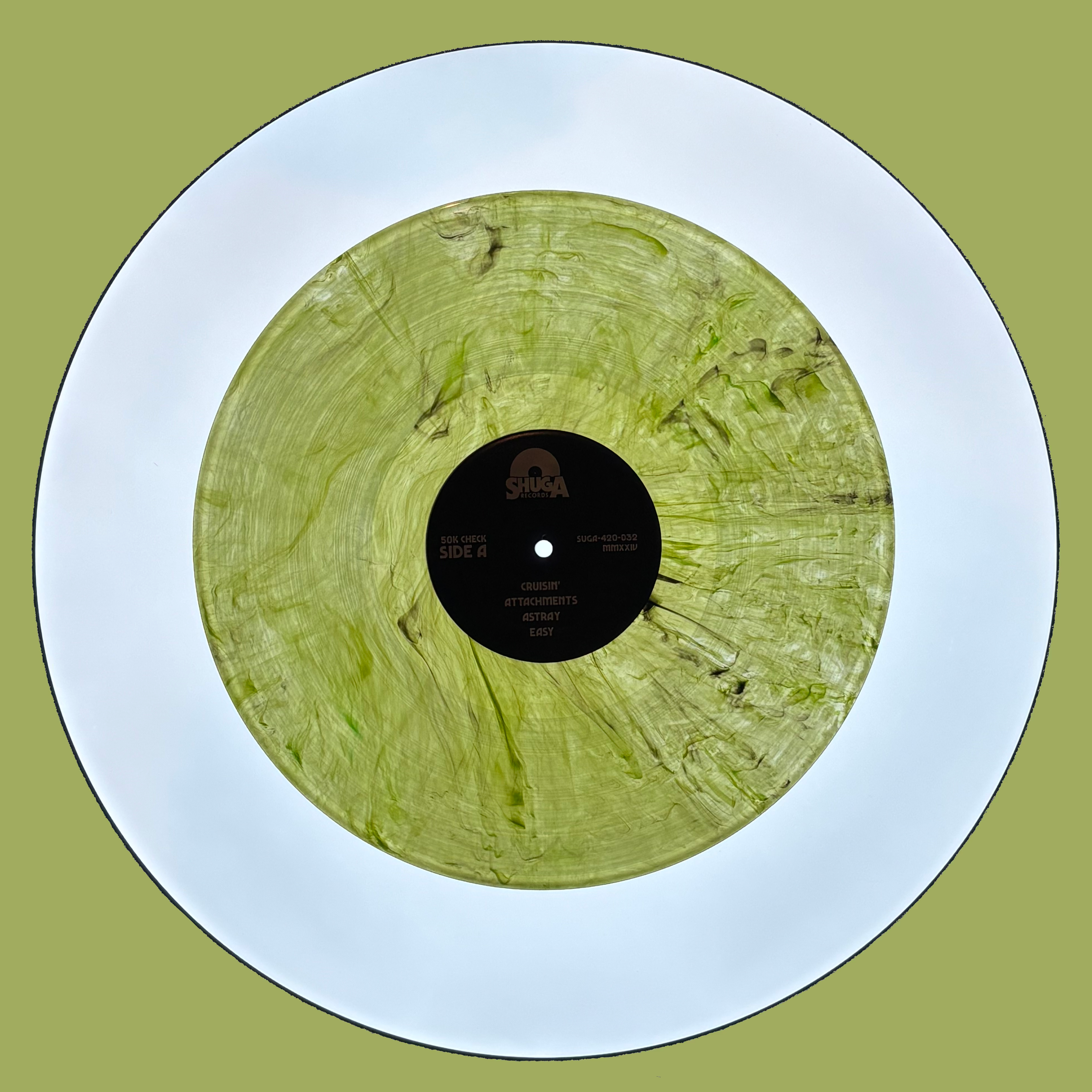 50k Check - Fifty Thousand Dollar Check (2024) - New LP Record 2026 Shuga Records Label Camo Splatter Vinyl - Chicago Indie Rock