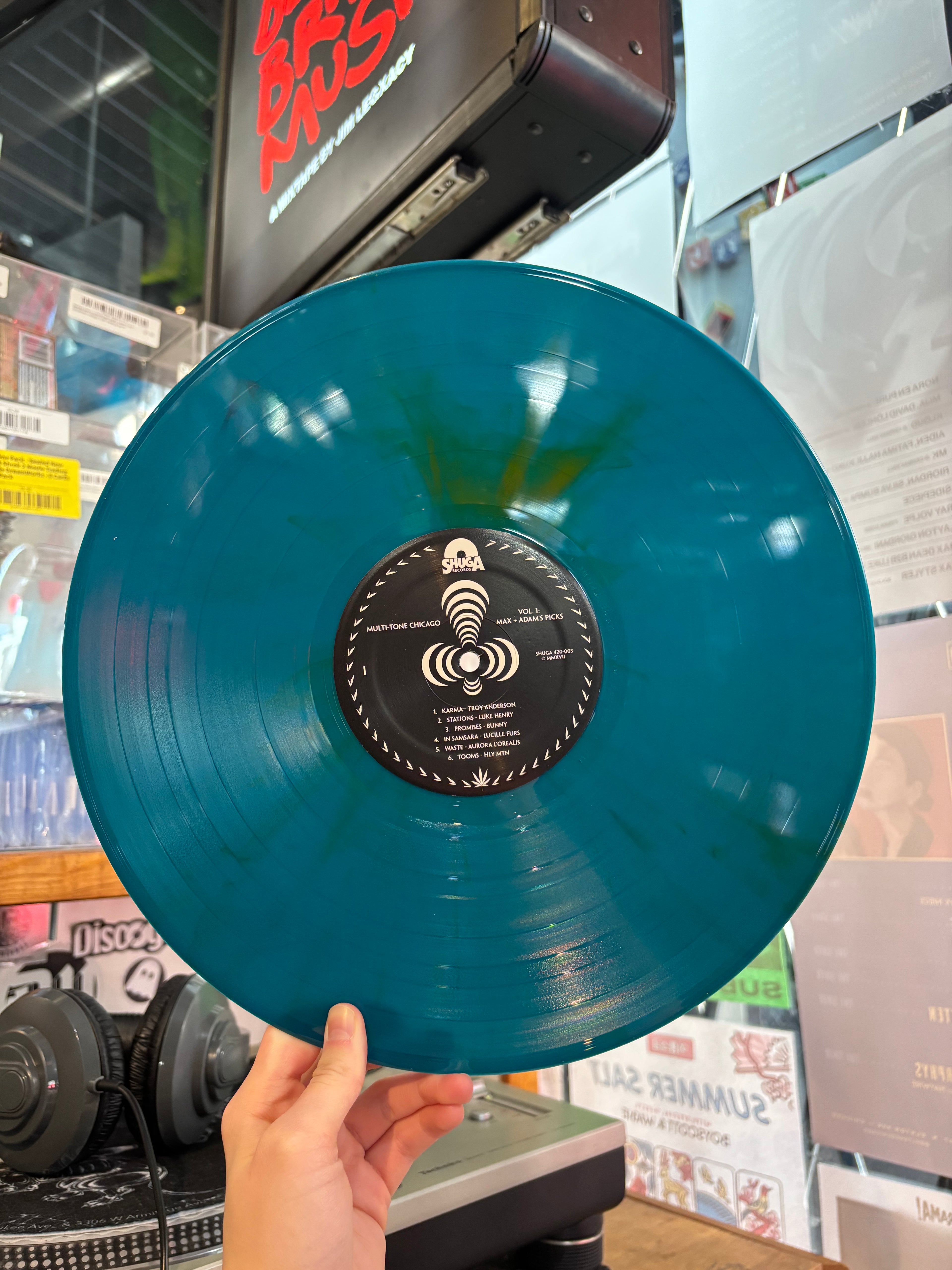 Various - Multi-Tone Chicago Vol. 1 : Max Loebman and Adam's Picks (2017) - New 2026 LP Record Blush Green Vinyl - Chicago Indie Rock / Psychedelic Rock / Doom Metal / Folk