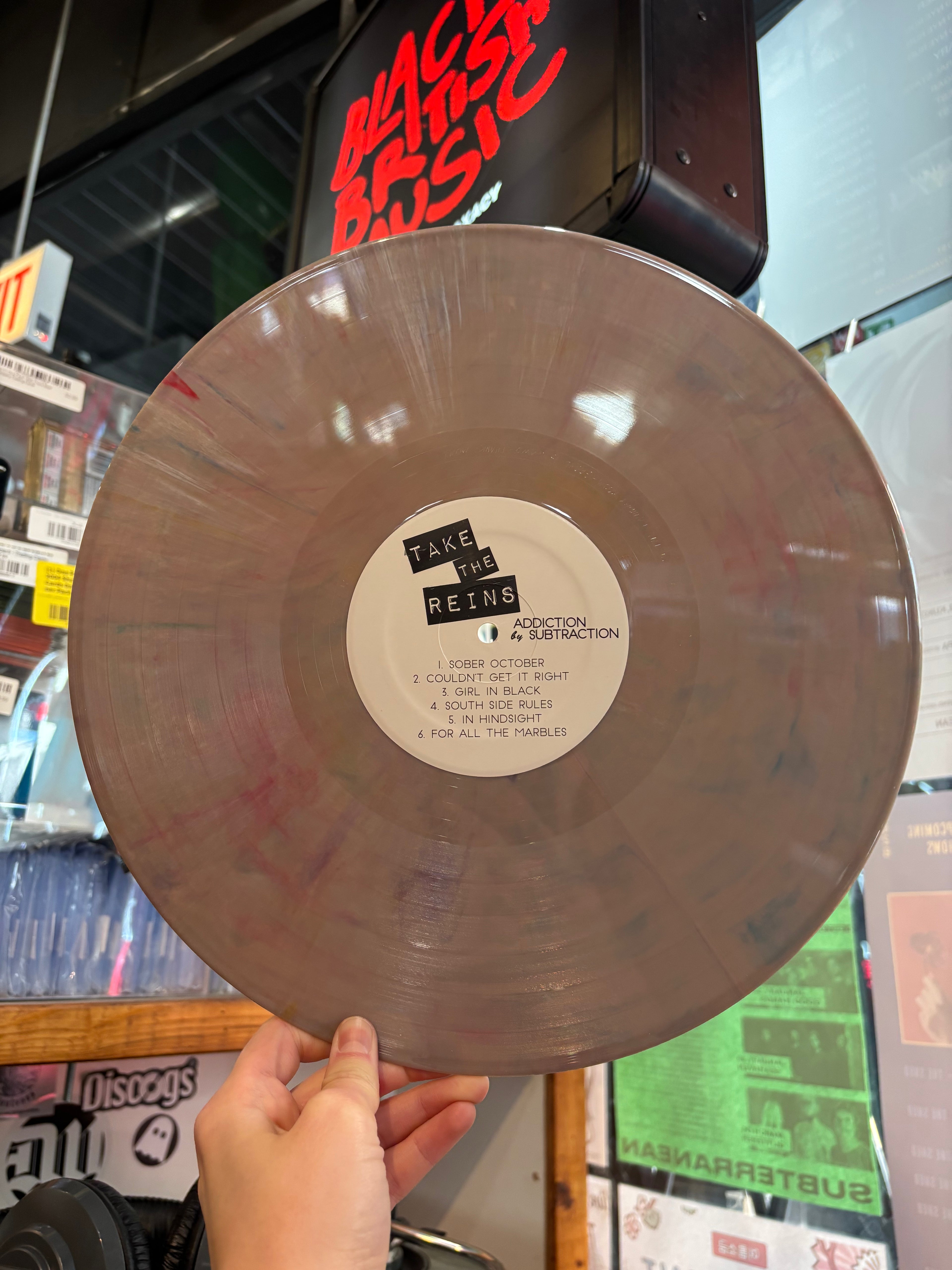 Take The Reins - Addiction By Subtraction (2017) - New LP Record 2026 Shuga Records Pastel Vinyl - Chicago Alternative Rock / Punk / Indie