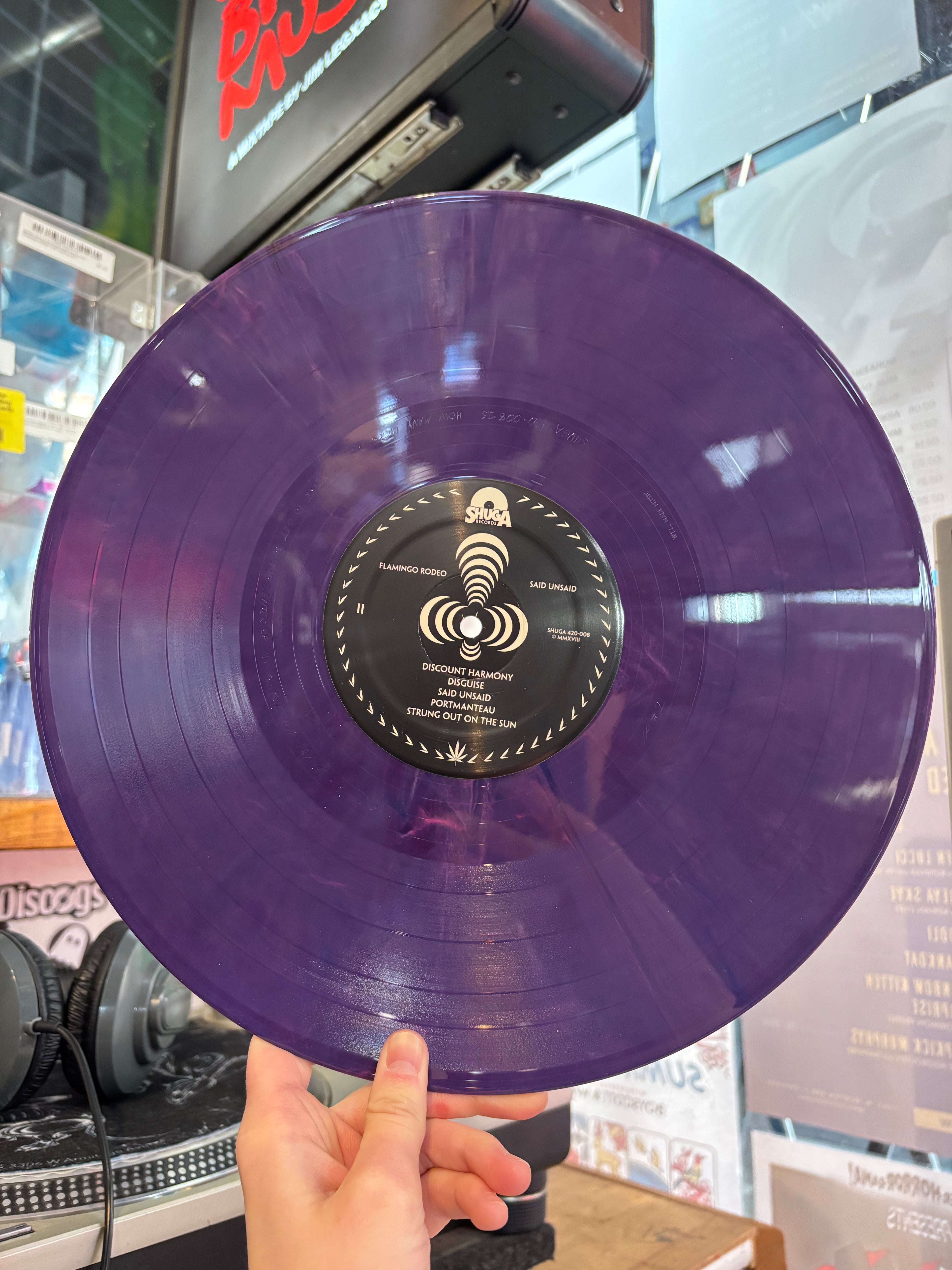Flamingo Rodeo - Said Unsaid (2018) - New 2026 LP Record 2024 Shuga Records Purple Vinyl & Numbered - Chicago Psychedelic Rock / Indie Rock