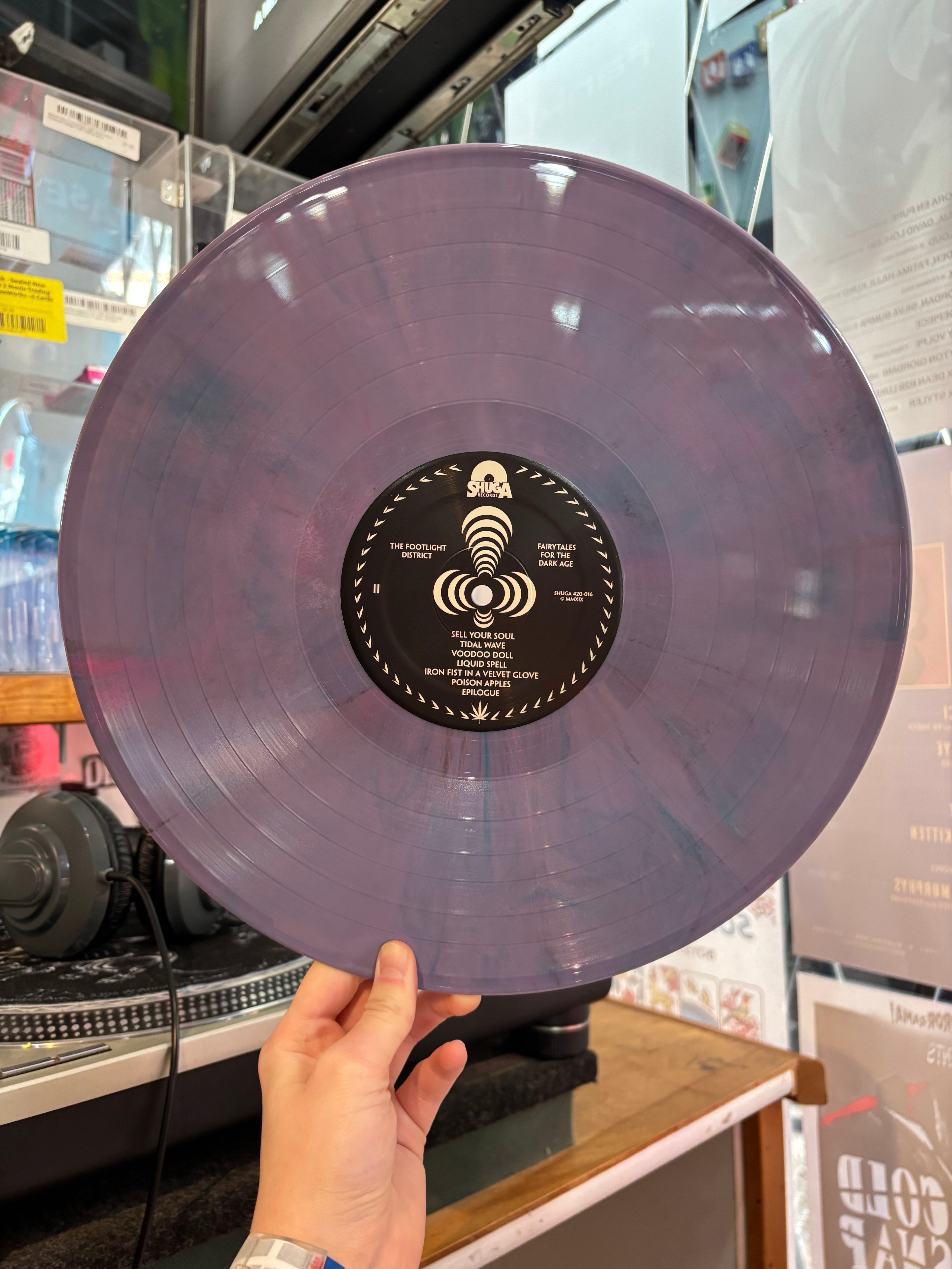 The Footlight District (2019) - Fairytales For The Dark Age - New LP Record 2026 Shuga Records Light Purple Vinyl, Poster, Insert, Signed & Numbered - Chicago Garage Rock / Blues Rock