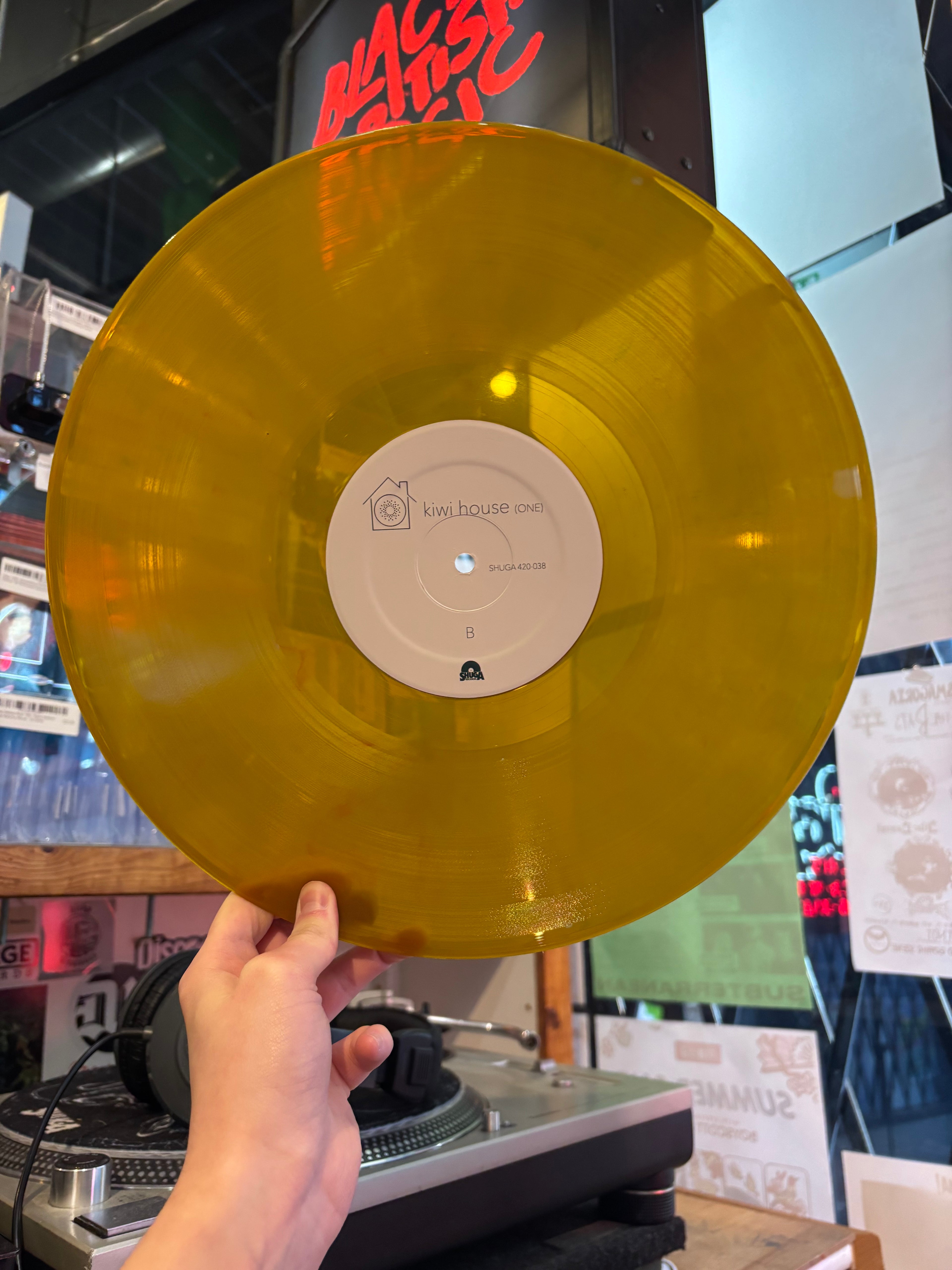 kiwi house (Cadien Lake Jack Henry James / Twin Peaks) Sun Burnt Colored Vinyl - ONE (2023) - New LP Record 2026 Shuga Records Colored Vinyl Numbered Signed Insert -  Chicago Electronic / Experimental / Ambient / Ambient / Lo-fi