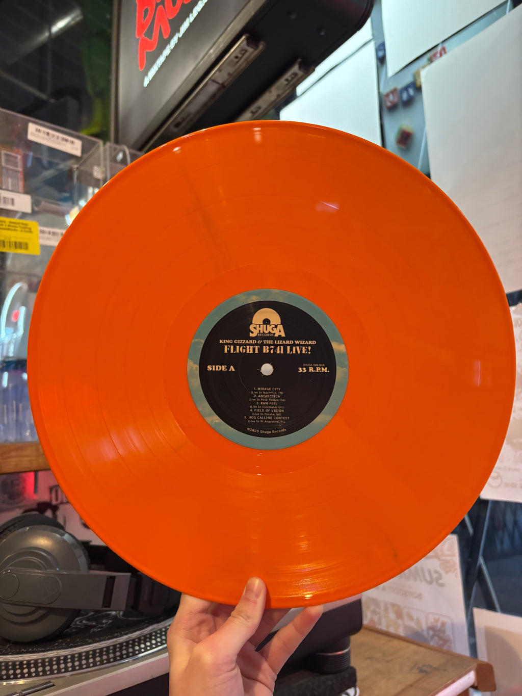 King Gizzard And The Lizard Wizard - Flight B741 Live! - New LP Record 2025 Shuga Orange Edition USA Vinyl - Psychedelic Rock