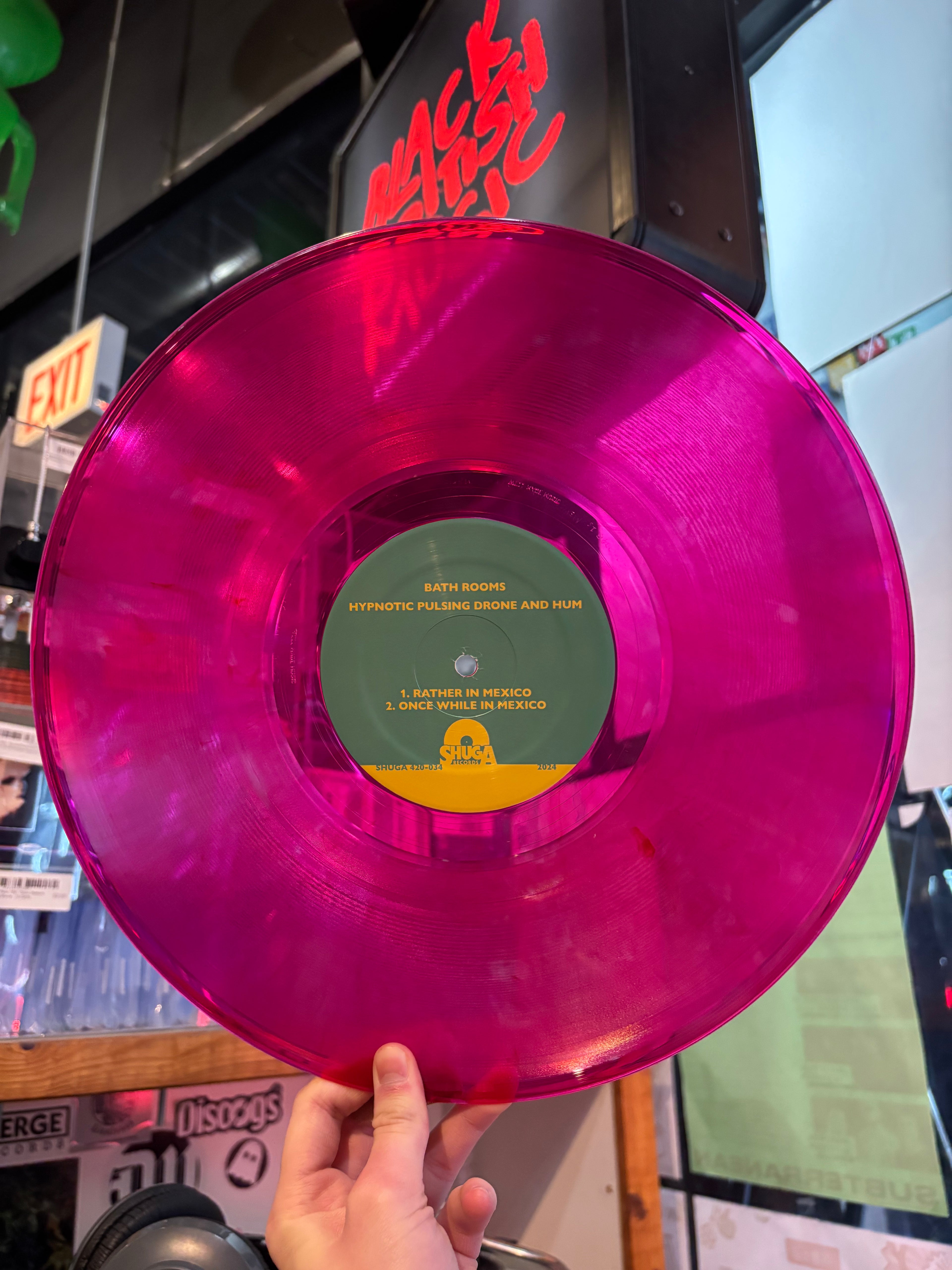 Bath Rooms - Hypnotic Pulsing Drone and Hum (2025) Purple LED Colored Vinyl - New LP Record 2026 Shuga Records Colored Vinyl - Chicago Krautrock / Experimental / Ambient / Drone / Maximalist