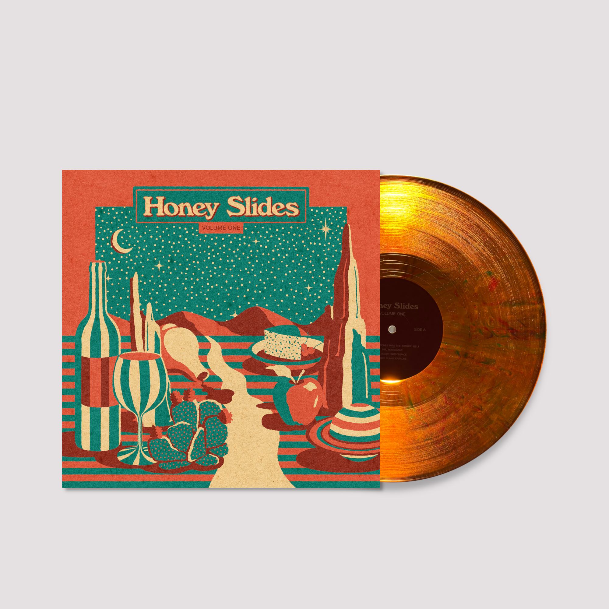 Honey Slides - Vol. 1 (2021) - New LP Record 2026 Shuga Records Rootbeer Vinyl (1st Press) - Chicago Synth Pop / Indie Rock