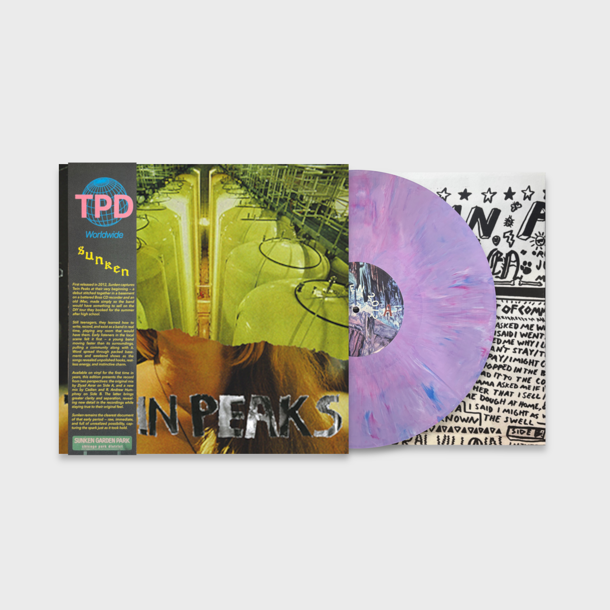 Twin Peaks - Sunken (2012) - New EP Record 2026 Shuga Record Fast Purple Colored Vinyl, Poster, OBI & Numbered - Garage Rock / Lo-Fi